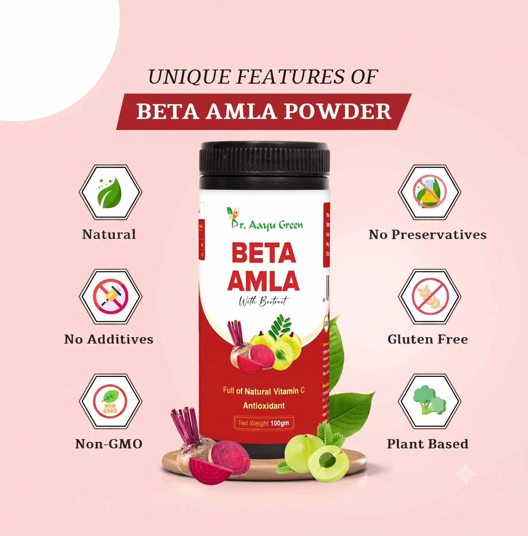 Beta Amla With Beetroot Powder - tickmyhealthTickmyhealth40Beta Amla With Beetroot Powder
