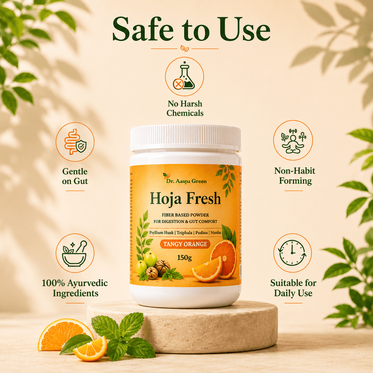 Hoja Fresh Orange - tickmyhealthHeathcareTickmyhealth28022ZX3555520557Pack of 1Tangy OrangeHoja Fresh Orange