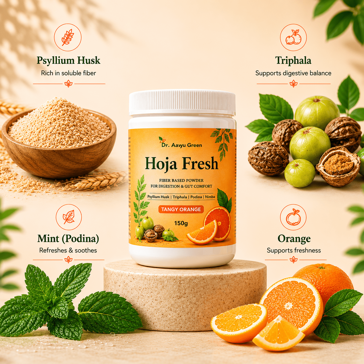Hoja Fresh Orange - tickmyhealthHeathcareTickmyhealth28022ZX3555520557Pack of 1Tangy OrangeHoja Fresh Orange