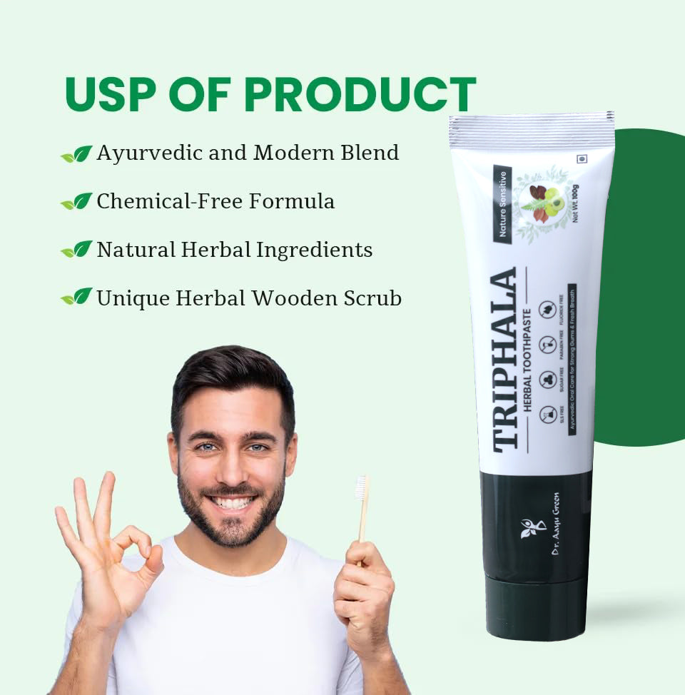 Triphala Toothpaste - SLS-Free