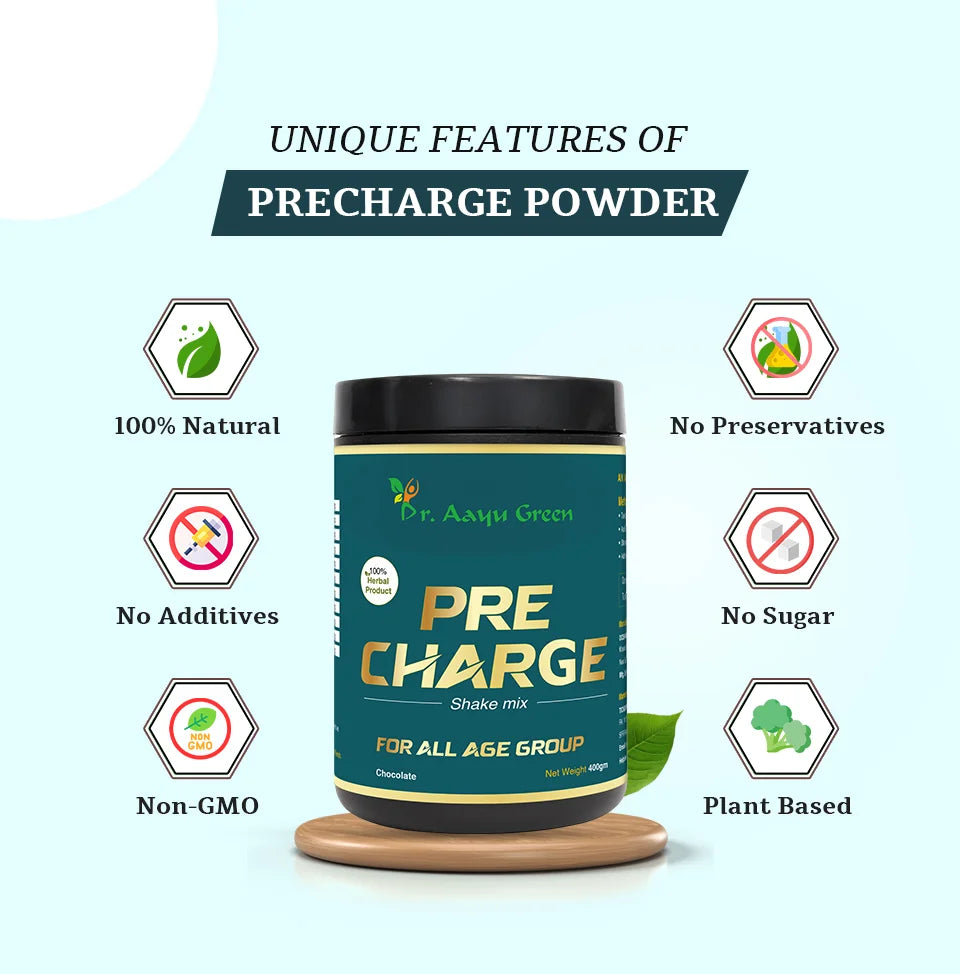 Dr. Aayu Green Precharge Shake - For All Age Group