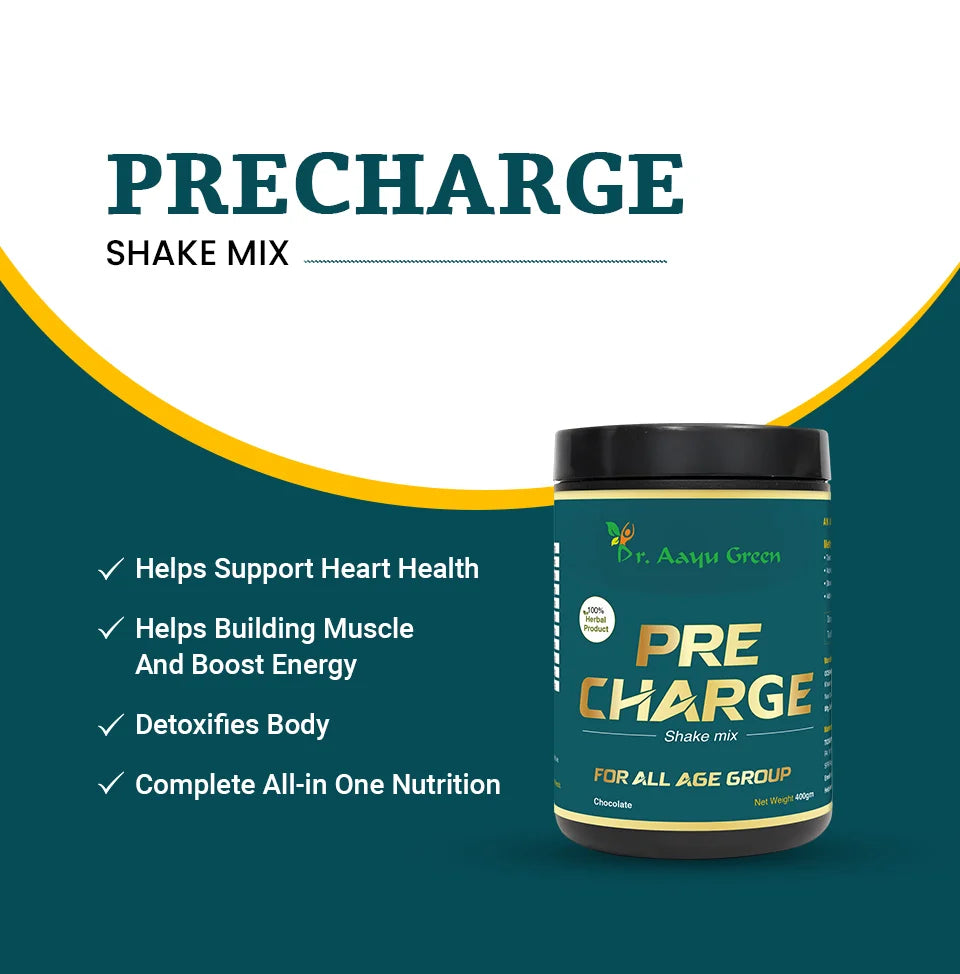 Dr. Aayu Green Precharge Shake - For All Age Group
