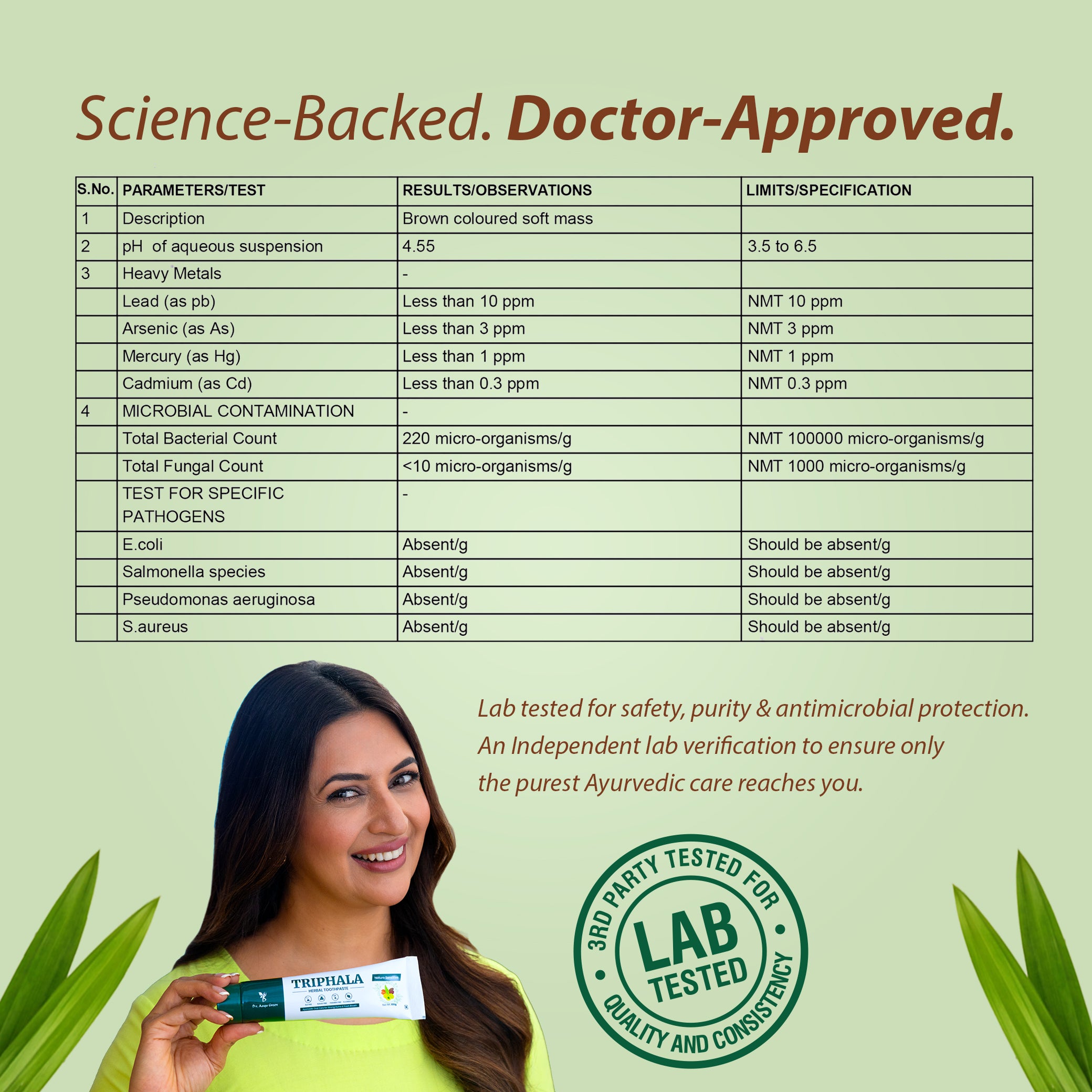 Triphala Toothpaste - SLS-Free