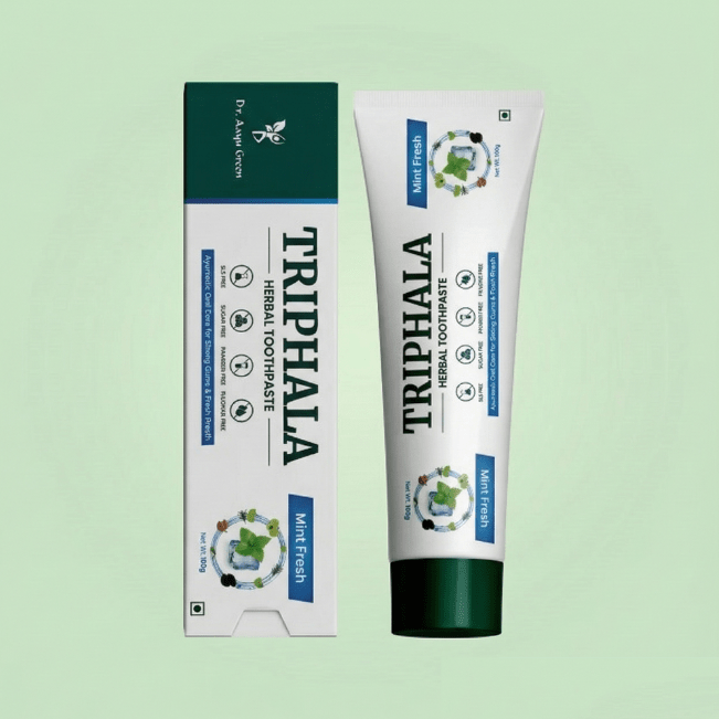 Triphala Toothpaste - SLS - Free - tickmyhealthHeathcareTickmyhealthMint FreshPack of 1Triphala Toothpaste - SLS - Free
