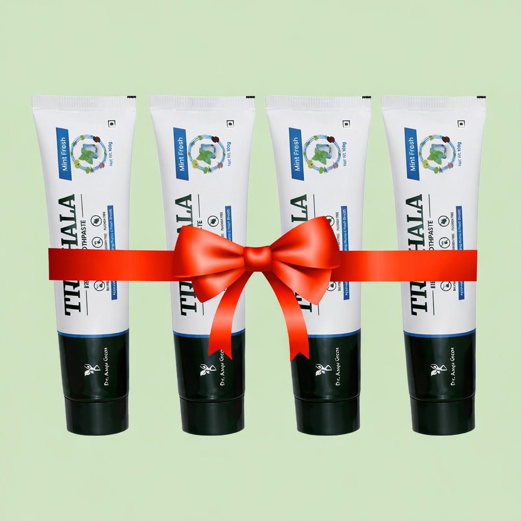 Triphala Toothpaste - SLS - Free - tickmyhealthHeathcareTickmyhealthMint Fresh10% OFF on Pack of 4Triphala Toothpaste - SLS - Free