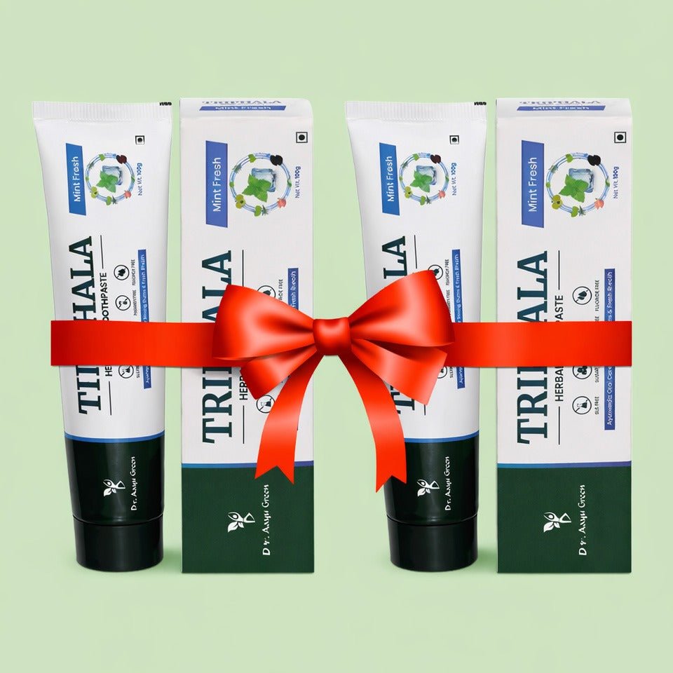 Triphala Toothpaste - SLS - Free - tickmyhealthHeathcareTickmyhealthMint Fresh5% OFF on Pack of 2Triphala Toothpaste - SLS - Free